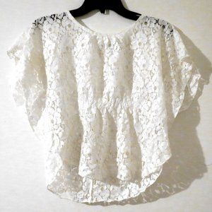 White Flowy Lacey Top